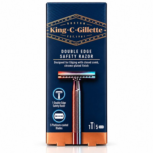 King gillette double edge - king,